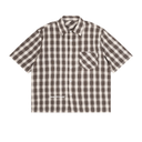 Unisex Boxy Plaid Short Sleeve Shirt